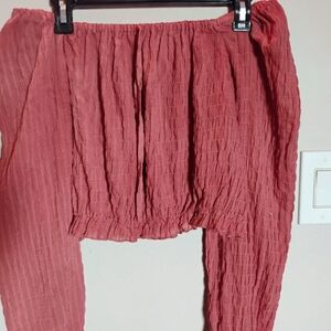 Textured Pink shirt
